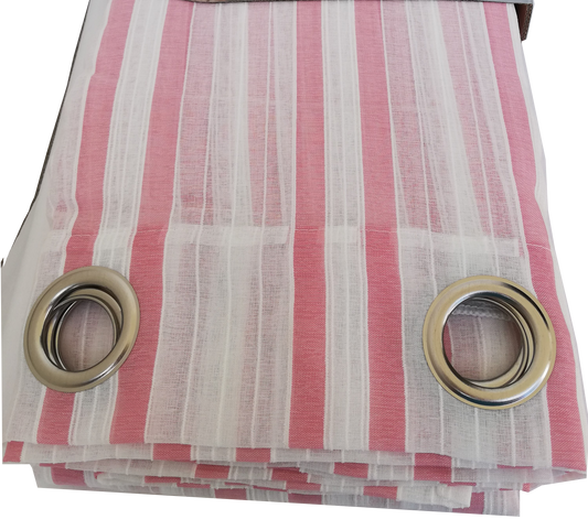 Cortinado com Ilhós Rosa Ref. 62610