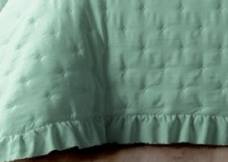Edredão Stonewash com Almofadas Cheias Verde