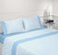 Jogo de Cama Estampado Azul 100% Algodão