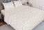 Jogo de Cama Estampado Bege 100% Algodão