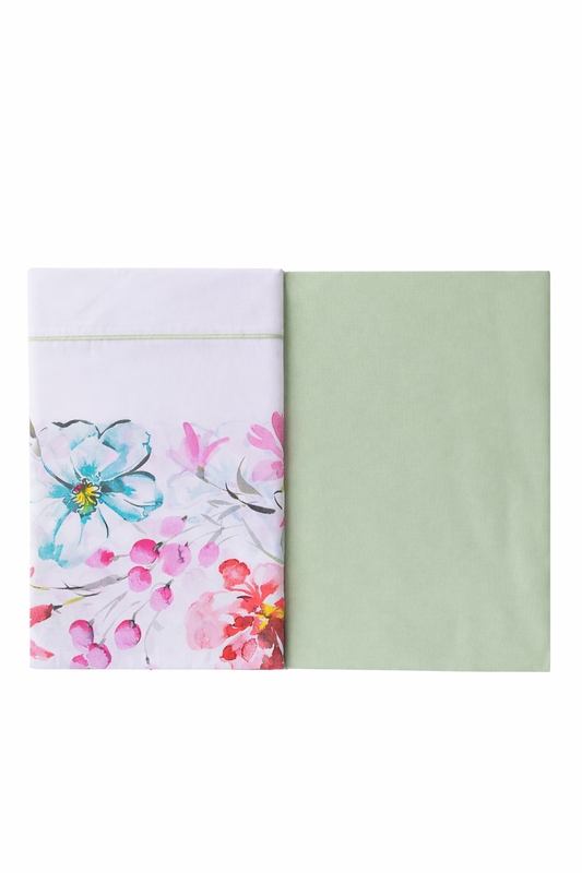 Jogo de Cama 100% Algodão Verde