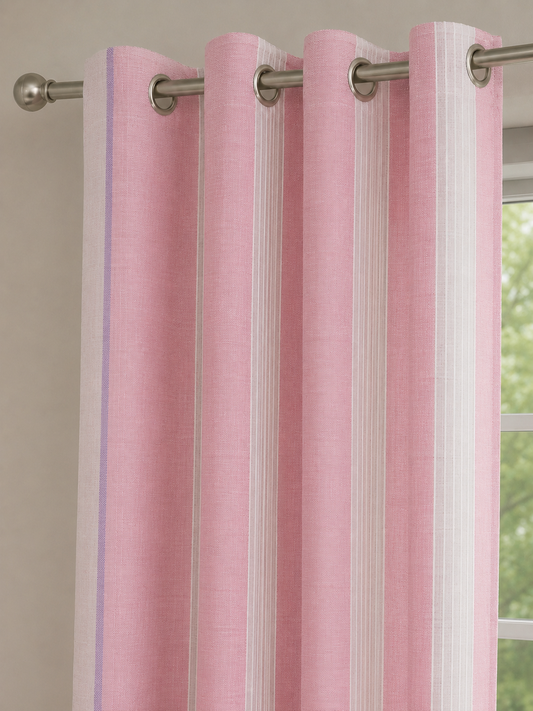 Cortinado com Ilhós Rosa Ref. 62594