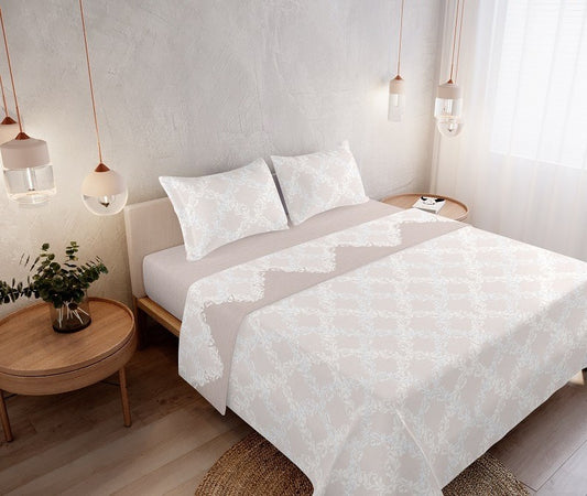 Jogo de Cama Coralina Estampado