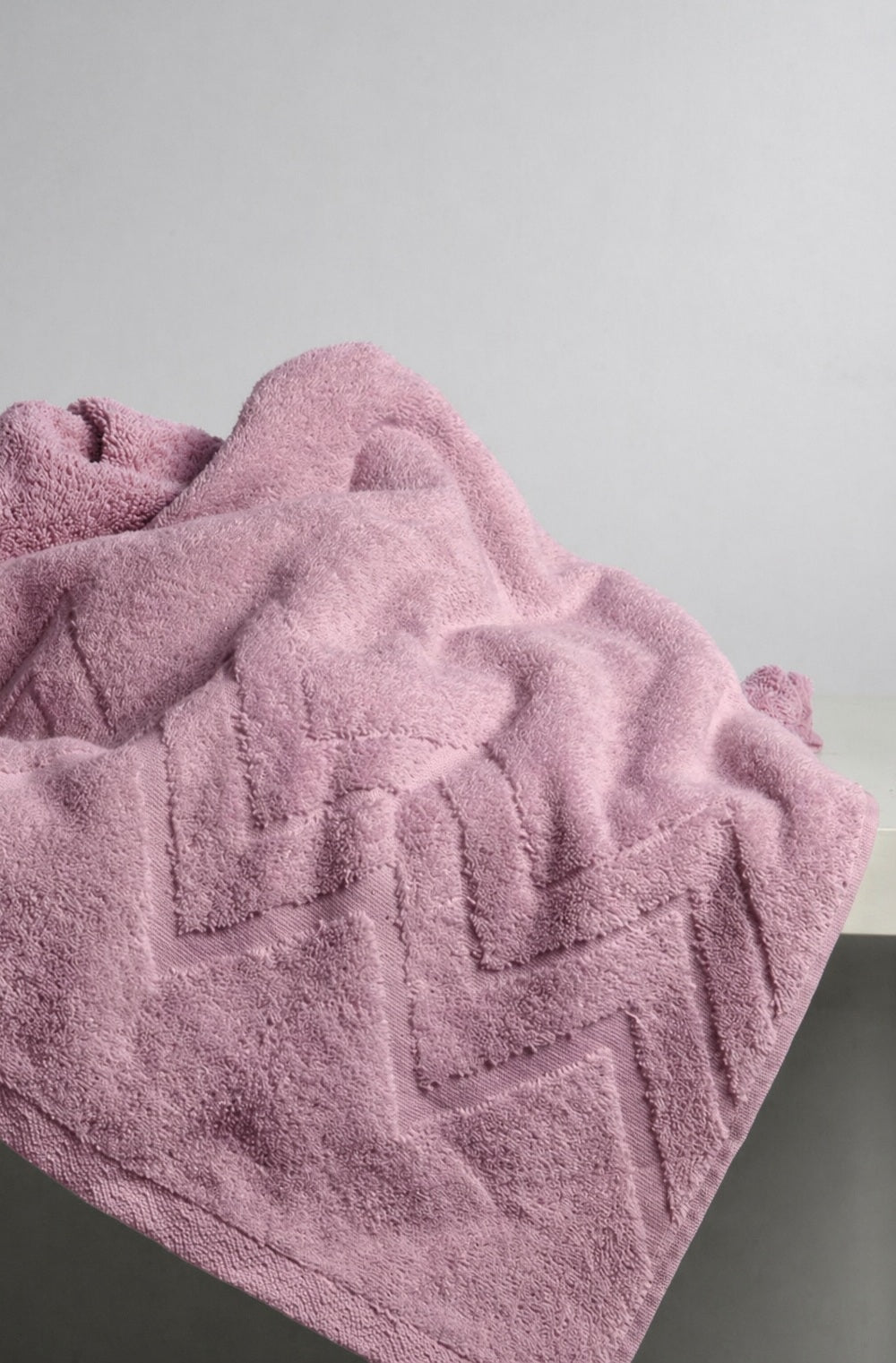 Jogo de banho rosa 500g 100% algodão com 6 peças – Daltextil