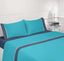 Jogo de Cama Liso Azul Escuro 100% Algodão