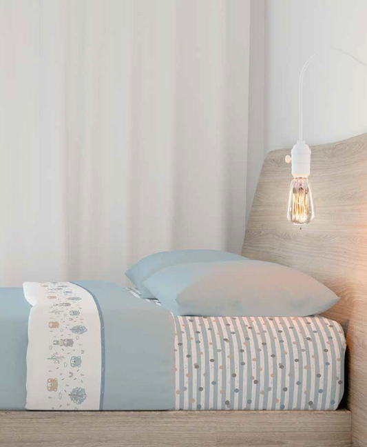 Jogo de Cama Coral Criança Azul