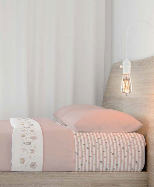Jogo de Cama Coral Criança Rosa Salmão