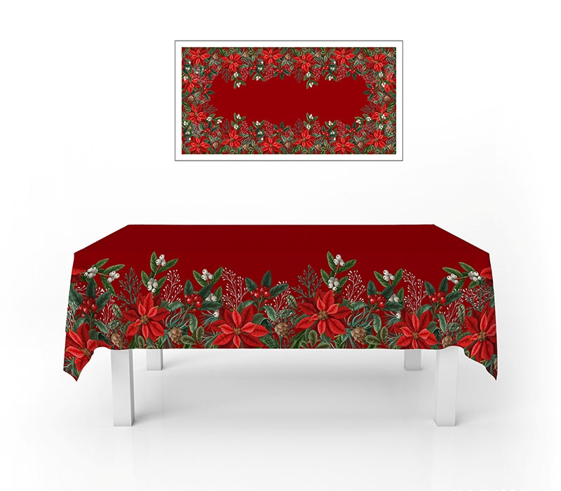 Toalha de mesa azevinho